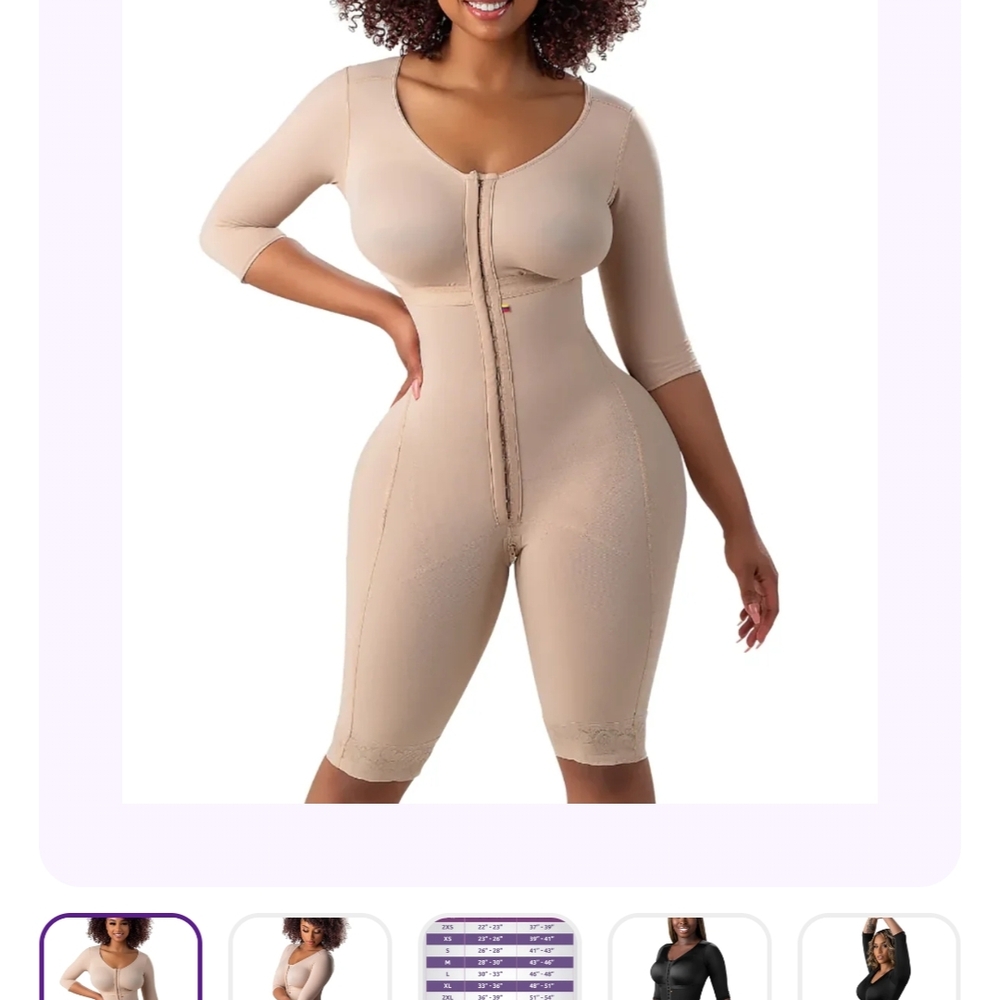 Elegant Beige Shapewear Bodysuit